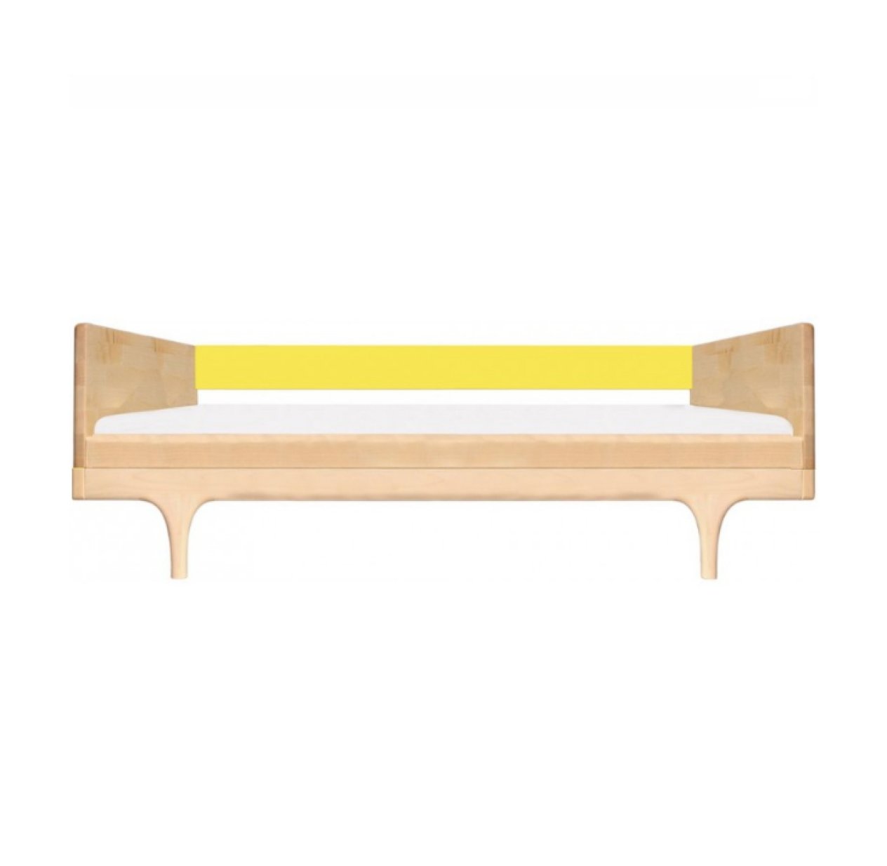 Lit junior Caravan Divan avec barrière - Jaune